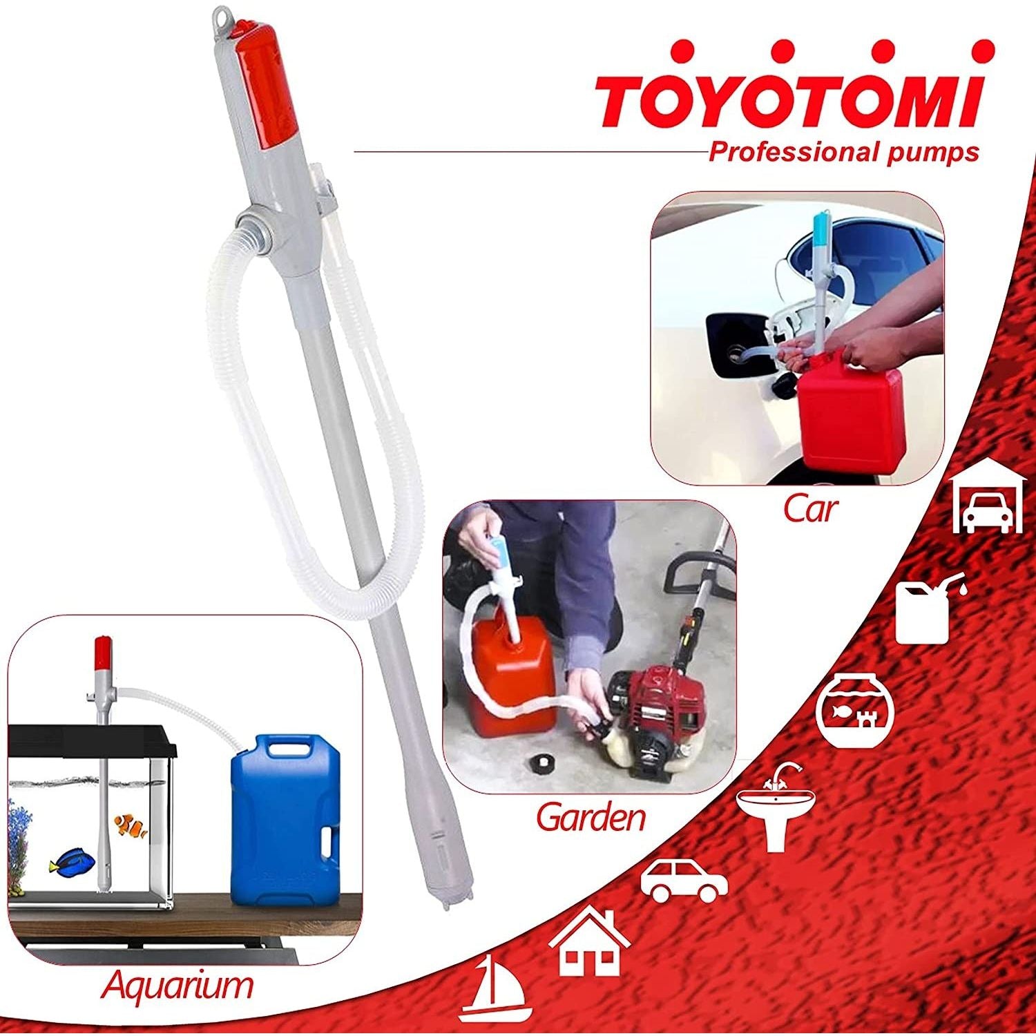 Toyotomi Pompa Elettrica A Batteria Per Stufe a Combustibile Uso Professionale
