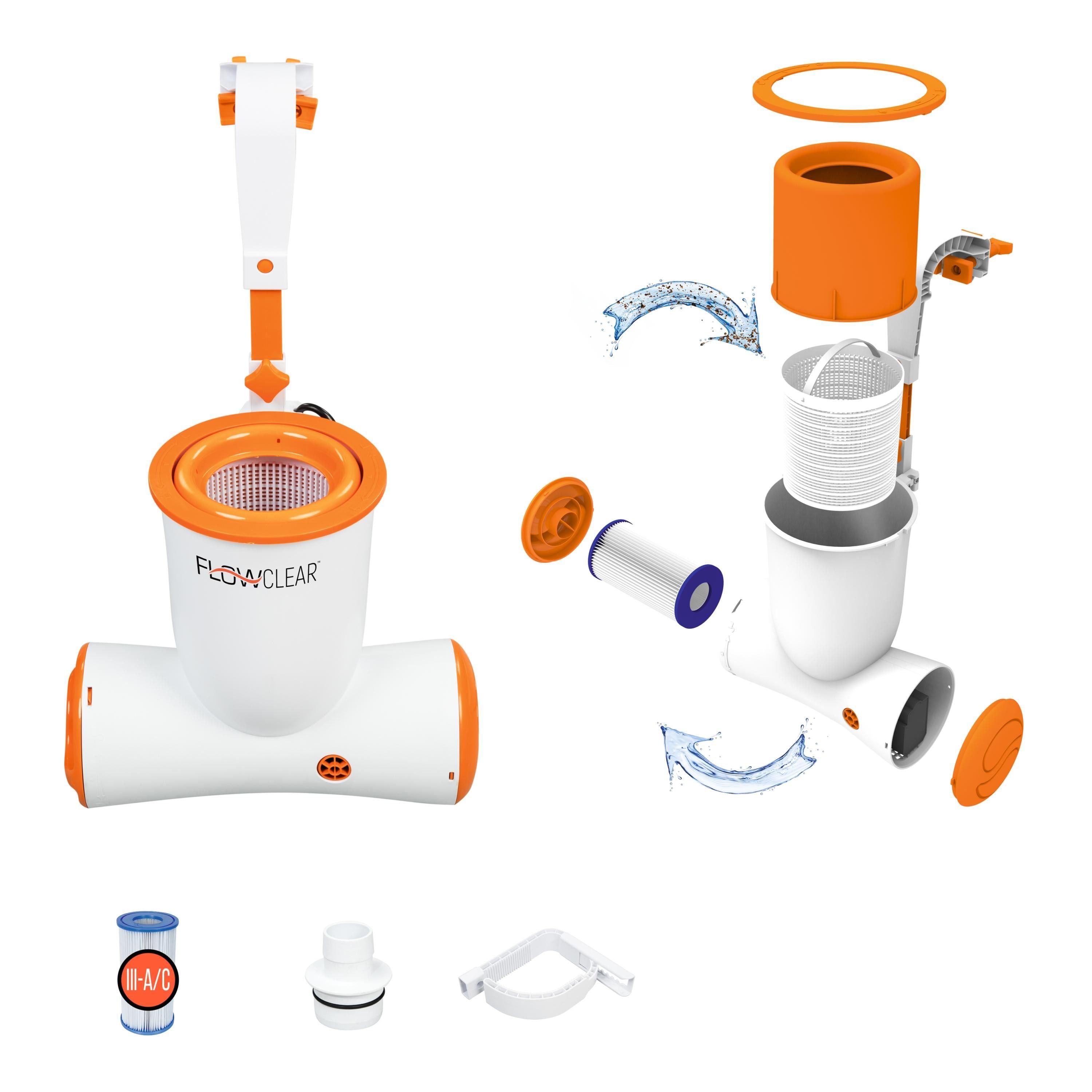 Bestway 58462 Skimmer Pompa Filtraggio Skimatic Da 2.574 L/h