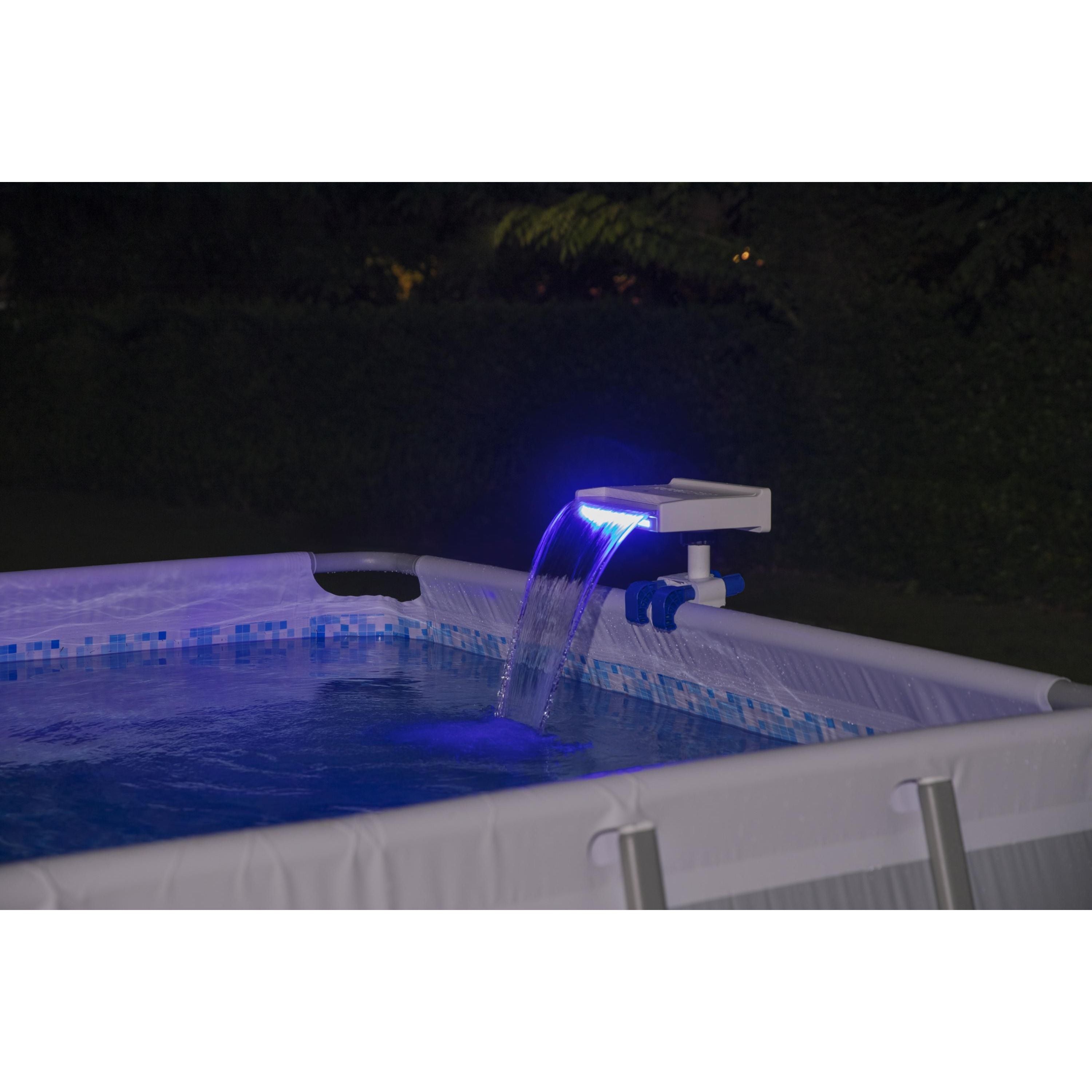 Bestway 58619 Cascata LED Rilassante Compatibile Con Tutte Le Piscine Fuori Terra