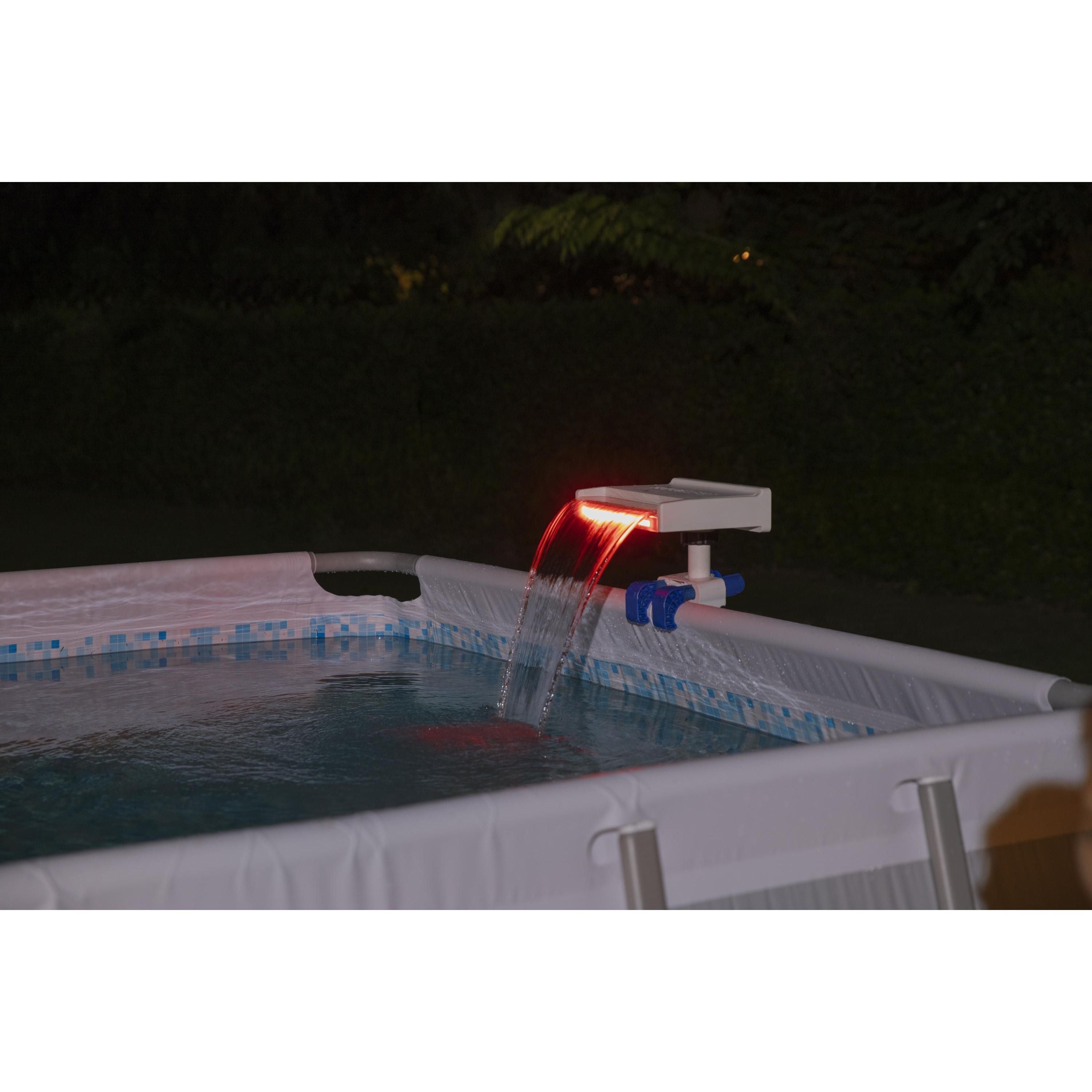 Bestway 58619 Cascata LED Rilassante Compatibile Con Tutte Le Piscine Fuori Terra