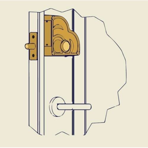 Biennebi Segretino Bonoki Bloccaporta Motorizzato Con Apertura Tramite App Da 60 mm Finitura Cromo Satinato