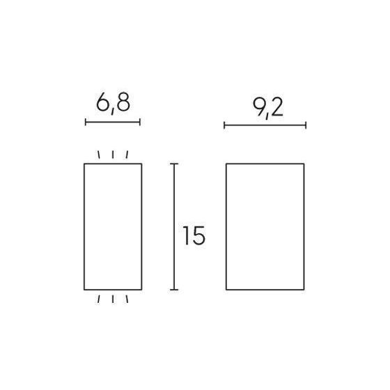 Sovil APPLIQUE 2 LUCI GU10