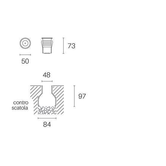 Sovil CALP. D.5 - 2,5W LED* 3000K