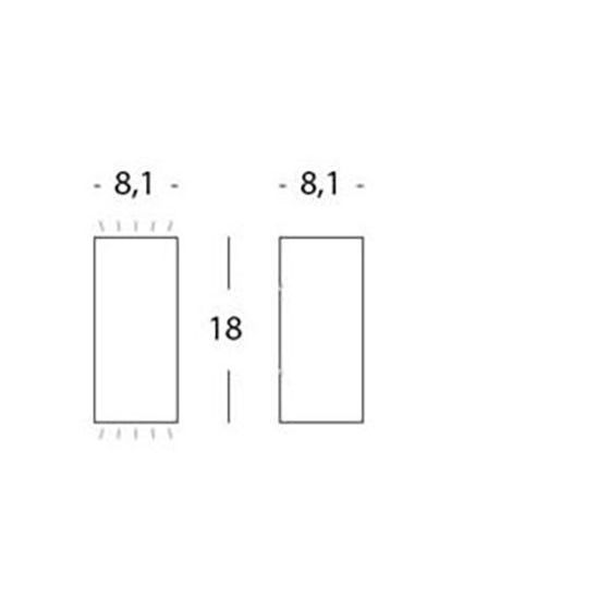 Sovil APPLIQUE 6W+6W LED 3000K