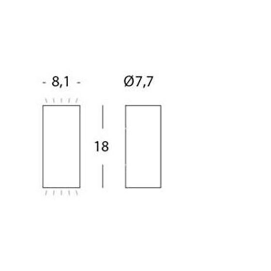 Sovil APPLIQUE 6W+6W LED 3000K