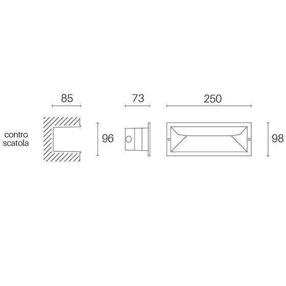 Sovil INCASSO CHIUSO 12W LED 3000K