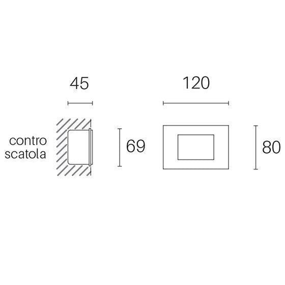 Sovil INCASSO VETRO 3W LED 3000K