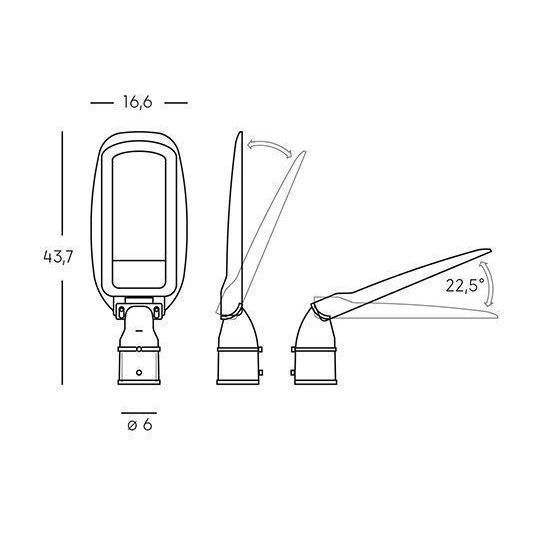 Sovil TESTA-PALO LED 50W 3000K
