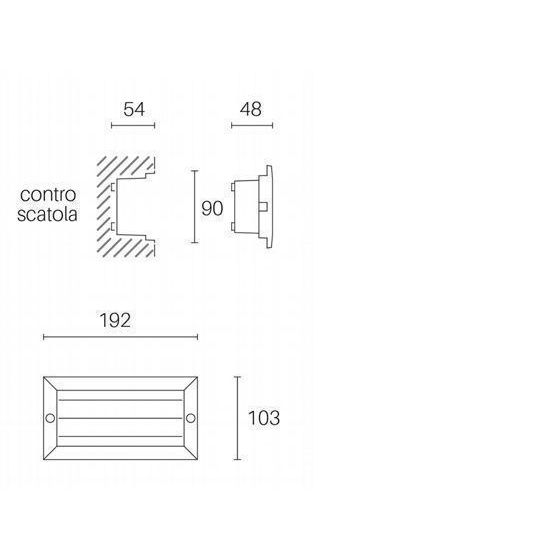 Sovil INCASSO CHIUSO 10W LED 3000K