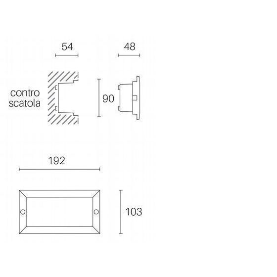 Sovil INCASSO APERTO 10W LED 3000K