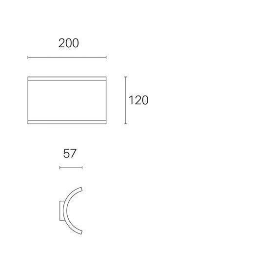 Sovil APPLIQUE 6W+6W LED 3000K