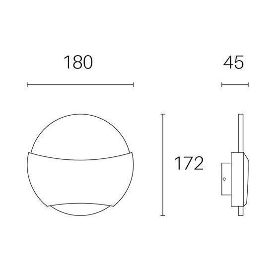 Sovil APPLIQUE 6W+6W LED 3000K