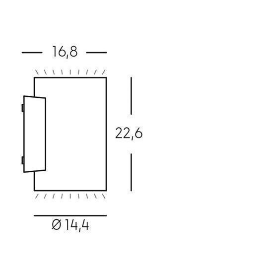 Sovil APPLIQUE LED 20W+20W 3000K
