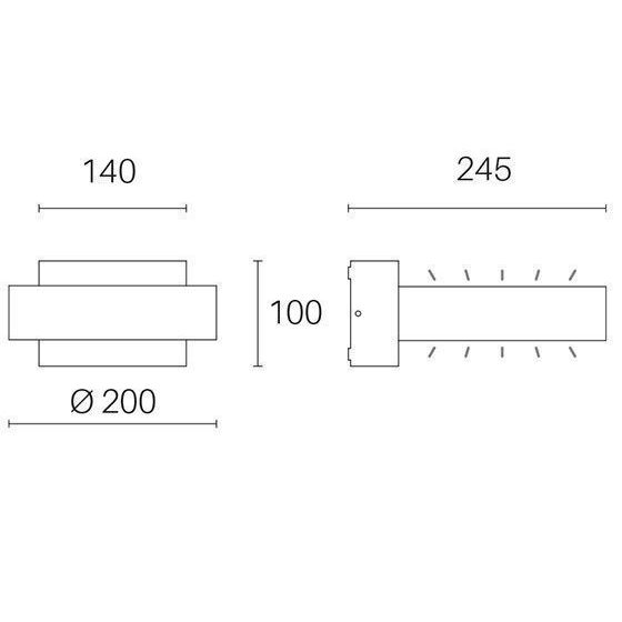Sovil APPLIQUE 16W LED 3000K