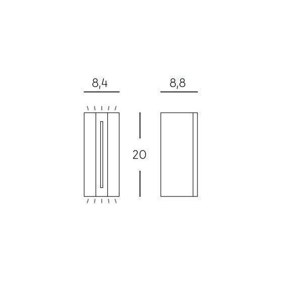 Sovil APPLIQUE 8W+4W LED 4000K