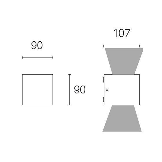 Sovil APPLIQUE 6W+6W LED 4000K