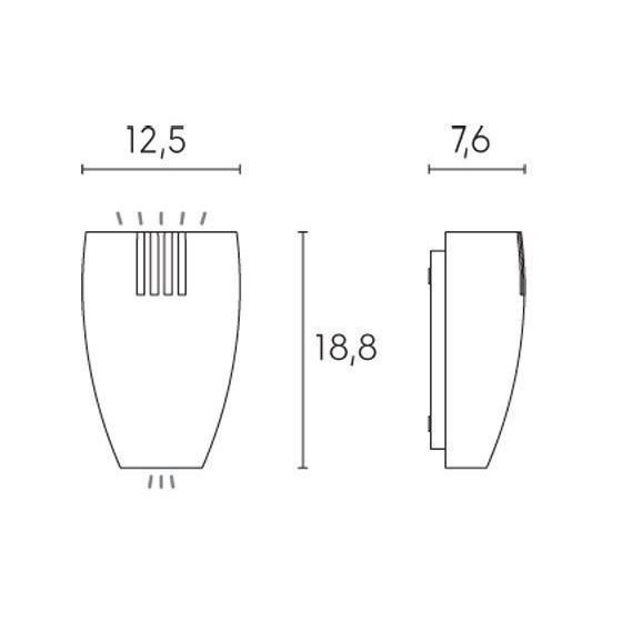 Sovil APPLIQUE 12W + 2W LED 4000K