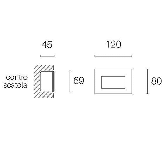 Sovil INCASSO LISCIO 3W LED 4000K