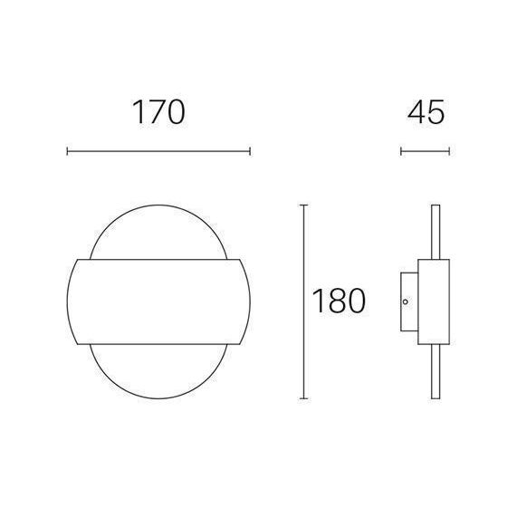 Sovil APPLIQUE 6W+6W LED 4000K