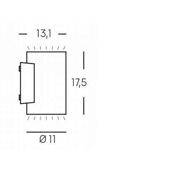 Sovil APPLIQUE LED 10W+10W 4000K
