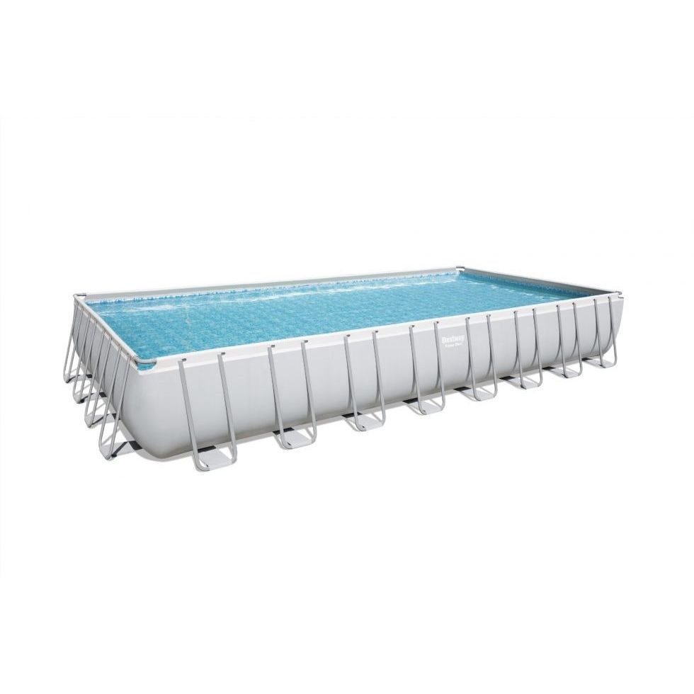 Bestway 56623 Piscina Fuori Terra Rettangolare Power Steel Da 956x488x132 cm Con Filtro a Sabbia
