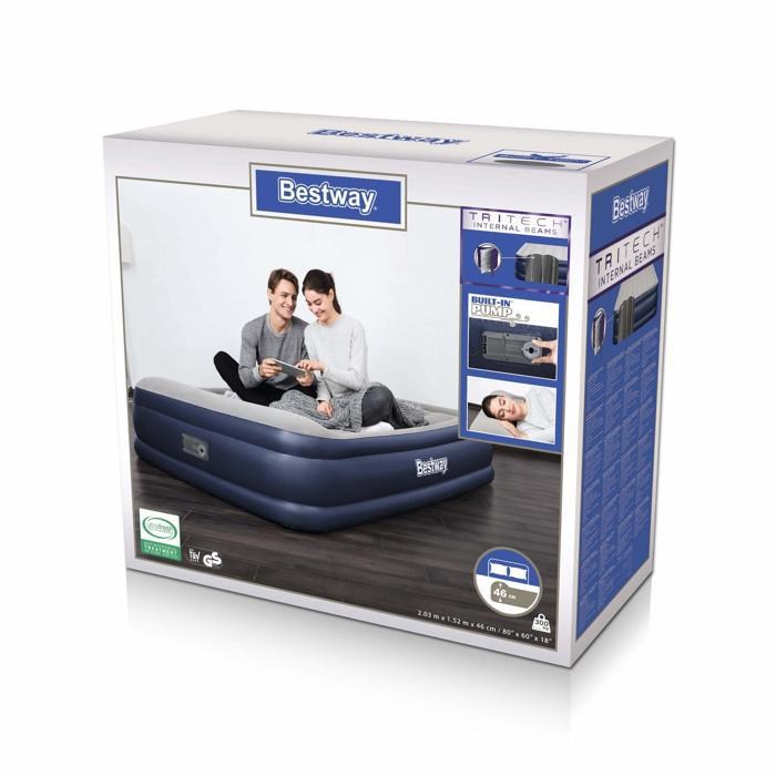 Bestway 67630 Letto Gonfiabile Tritech Airbed Bicolor