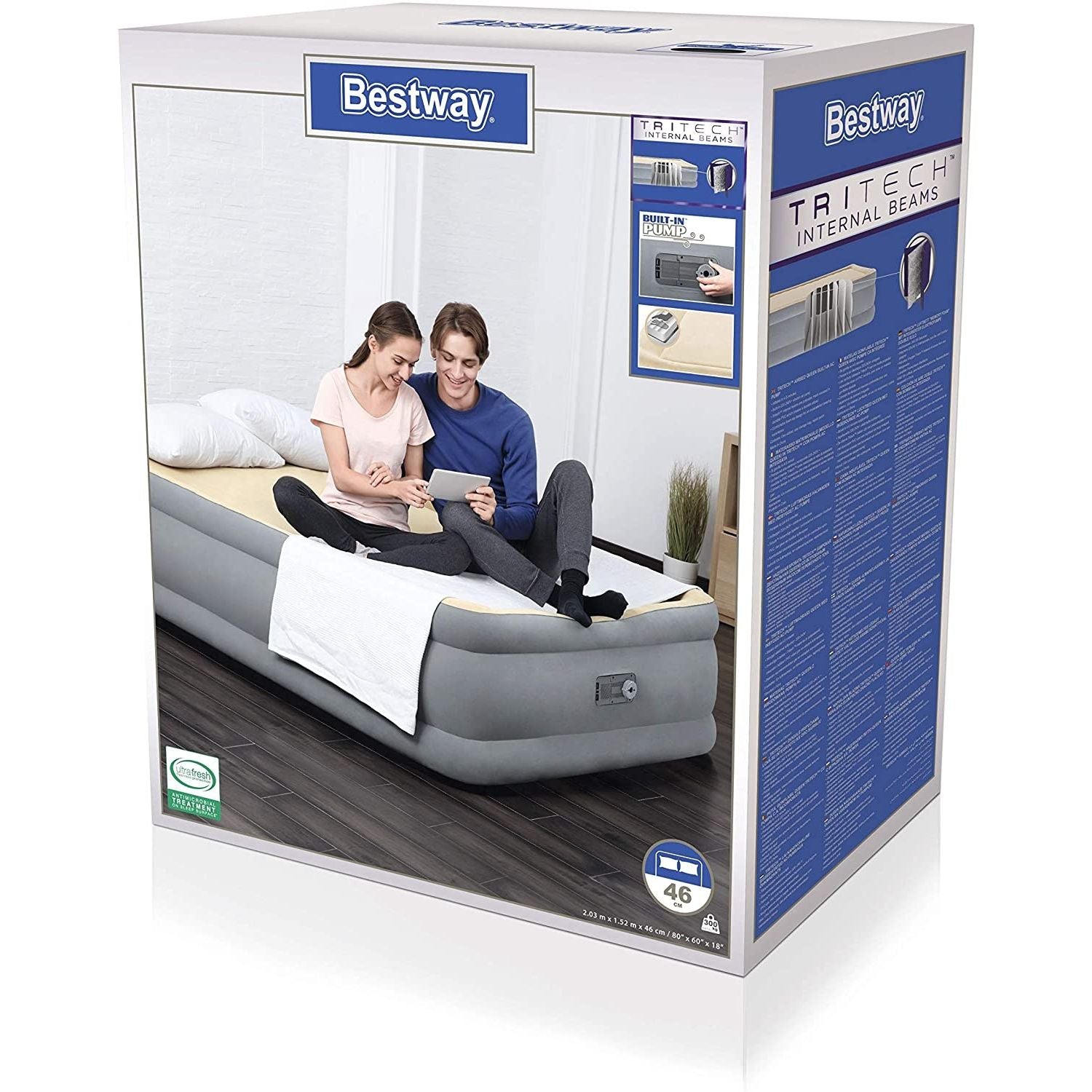 Bestway 67486 Letto Gonfiabile Tritech Airbed Memory