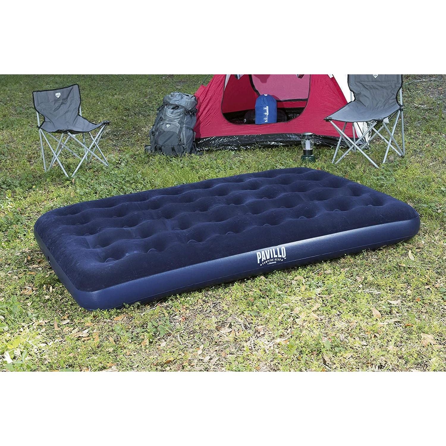 Bestway 67002 Letto Gonfiabile Airbed Blu Floccato