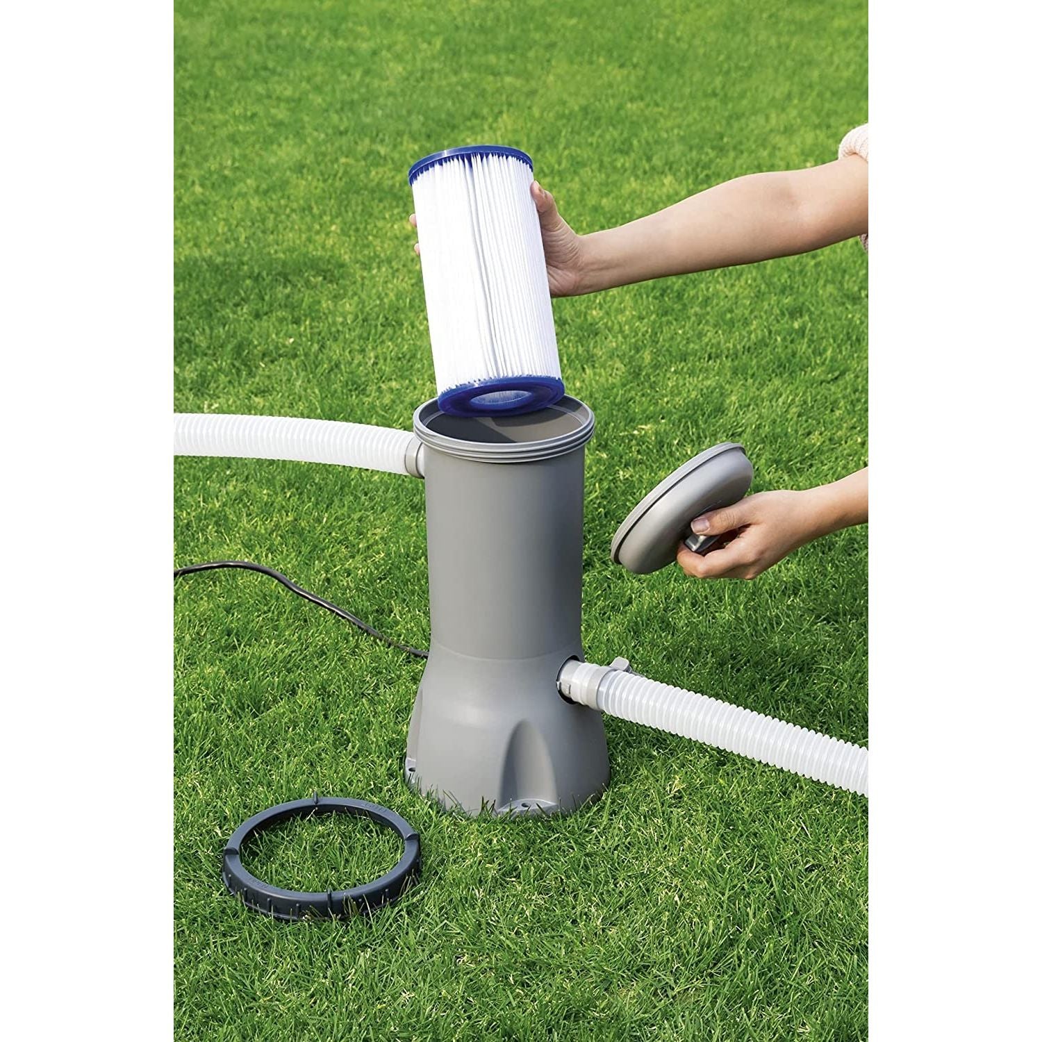 Bestway 58012 Cartuccia di Ricambio per Pompa Filtro Da 5.678 L/h Tipo III o Intex 29000 Mod.A Offerta 6 Filtri