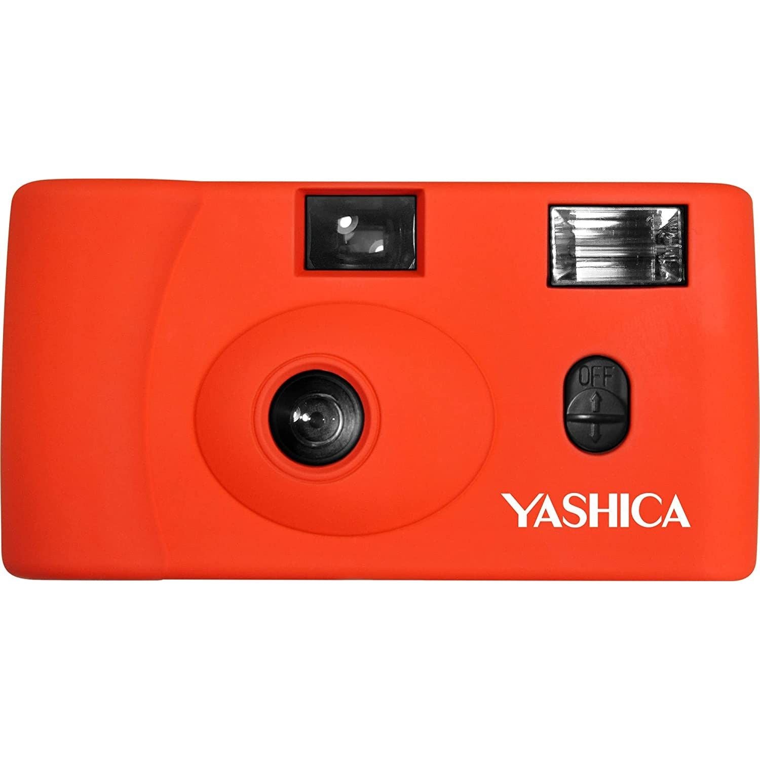 Yashica MF-1 Snapshot, Colore Arancione + PELLICOLA 400/24 FOTO GARANZIA UFFICIALE ITALIA 2 ANNI