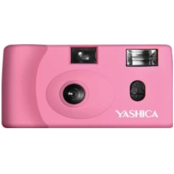 Yashica MF-1 Snapshot, Colore Rosa + PELLICOLA 400/24 FOTO GARANZIA UFFICIALE ITALIA 2 ANNI