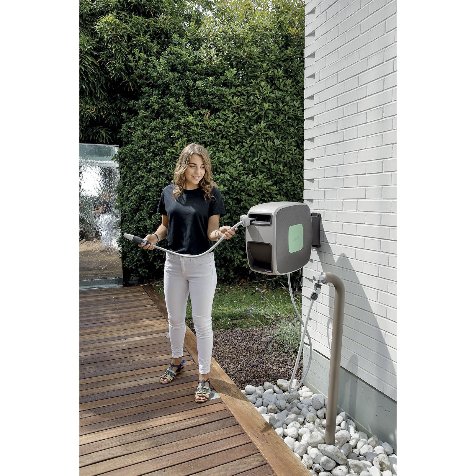 GF Rewall Style Avvolgitubo Automatico Da Parete 35 mt