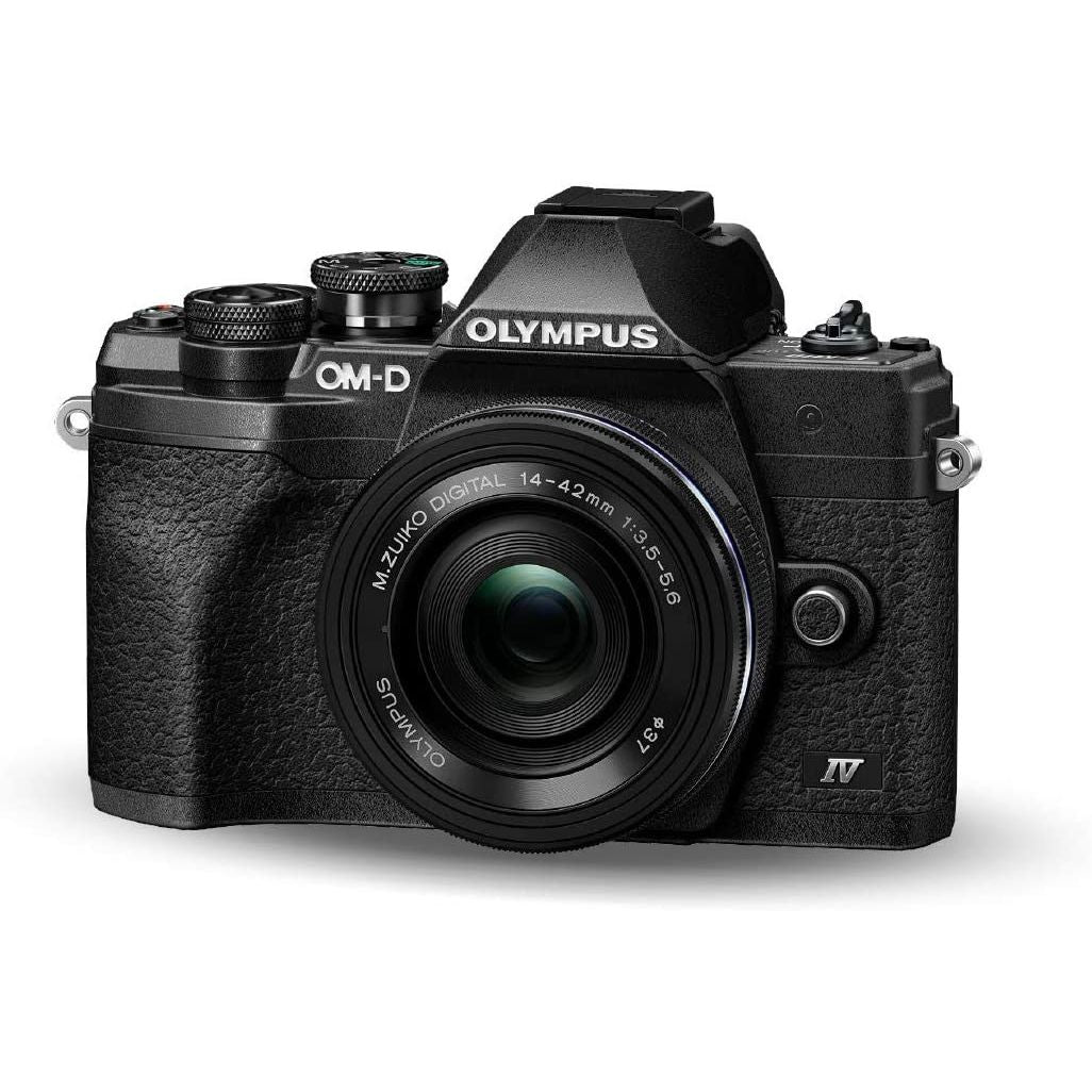 Olympus OM-D E-M10 Mark IV + 14-42mm F3.5‑5.6 EZ PANCAKE (BLACK) GARANZIA ITALIA POLYPHOTO 2 ANNI