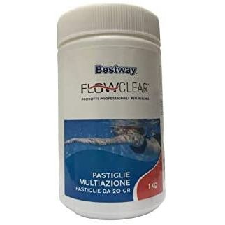 Bestway Cloro Pastiglie Combinate Multiazione 1 Kg Pastiglie Da 20 Gr