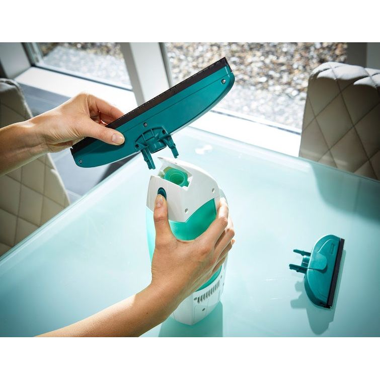 Leifheit Dry & Clean Set Lavavetri Elettrico Con Manico Per Lavaggio a 360°