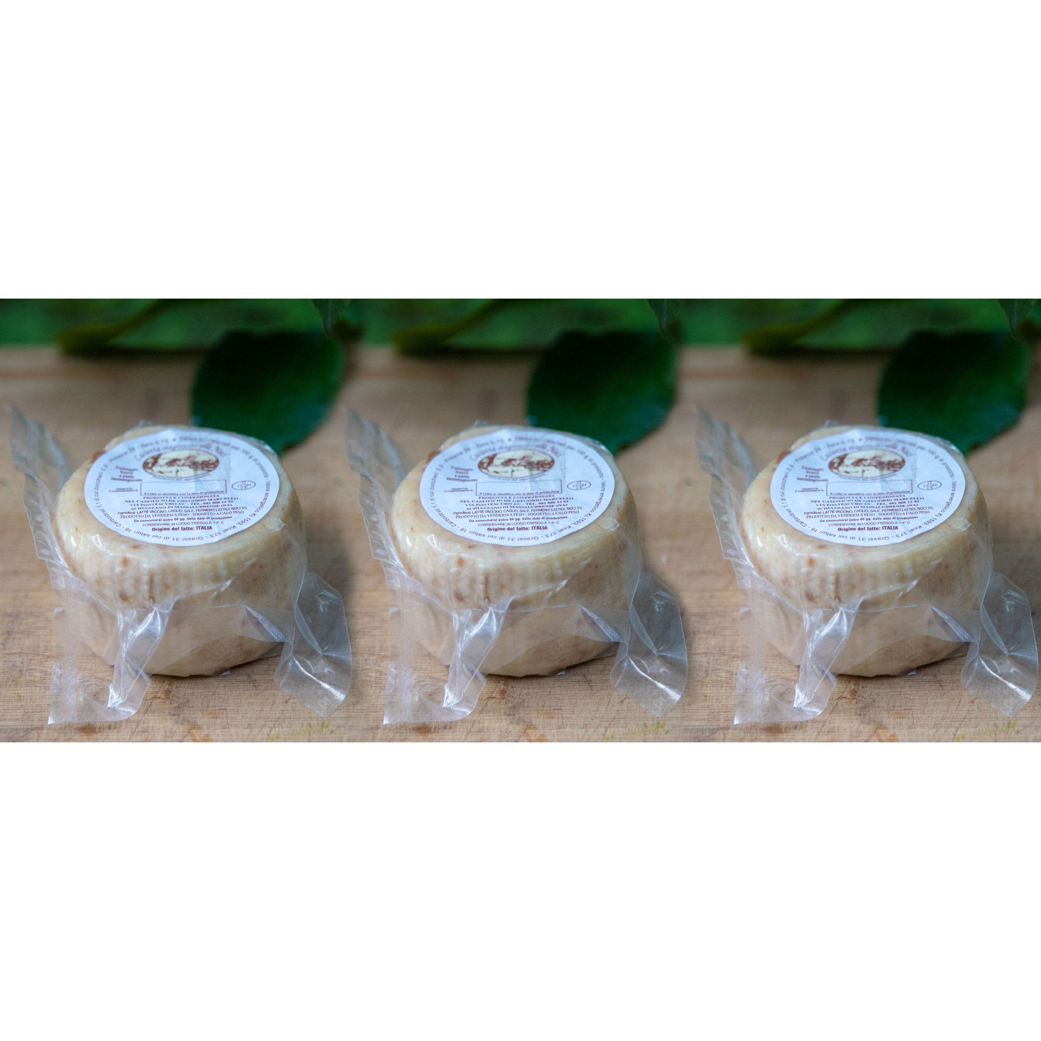 Caciotta Stagionata alle Noci Prodotto In Penisola Sorrentina Conf. da 1 Kg.