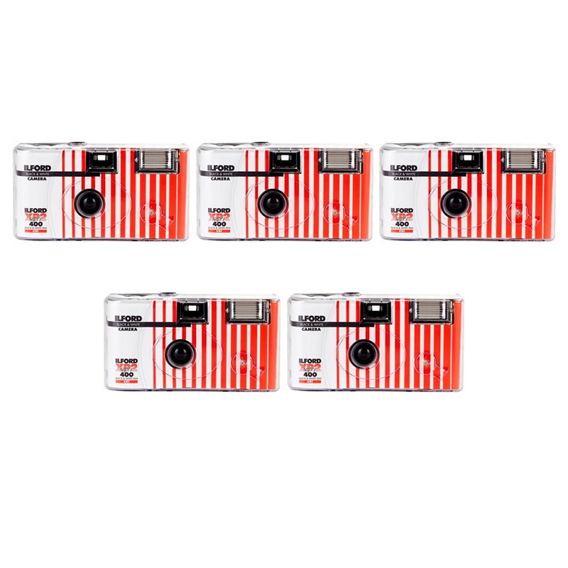 ILFORD USA E GETTA XP2 400 ASA 27 FOTO B&W (Confezione da 5)
