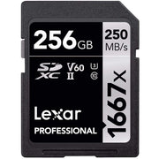 Lexar SDXC UHS-II 256 GB C10 U3 V60 1667x Professional