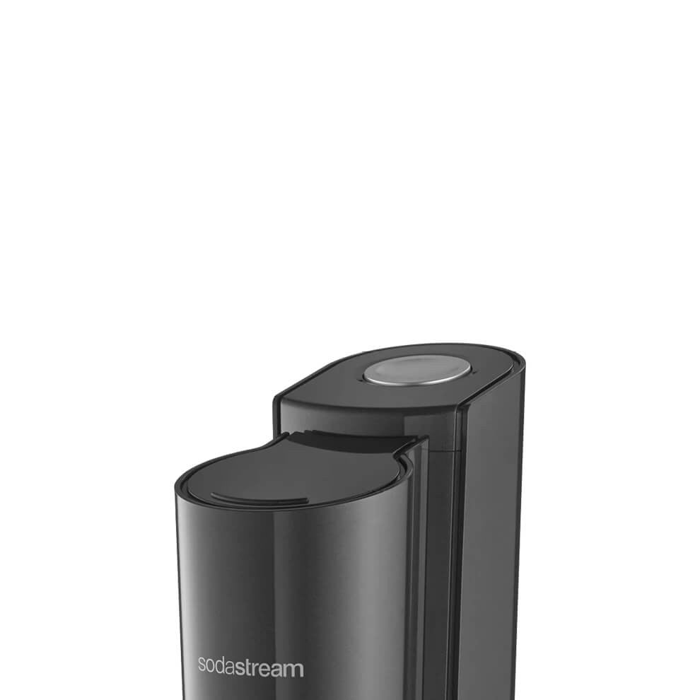 SodaStream Crystal CQC Nero – Gasatore acqua con bottiglia in vetro lavabile