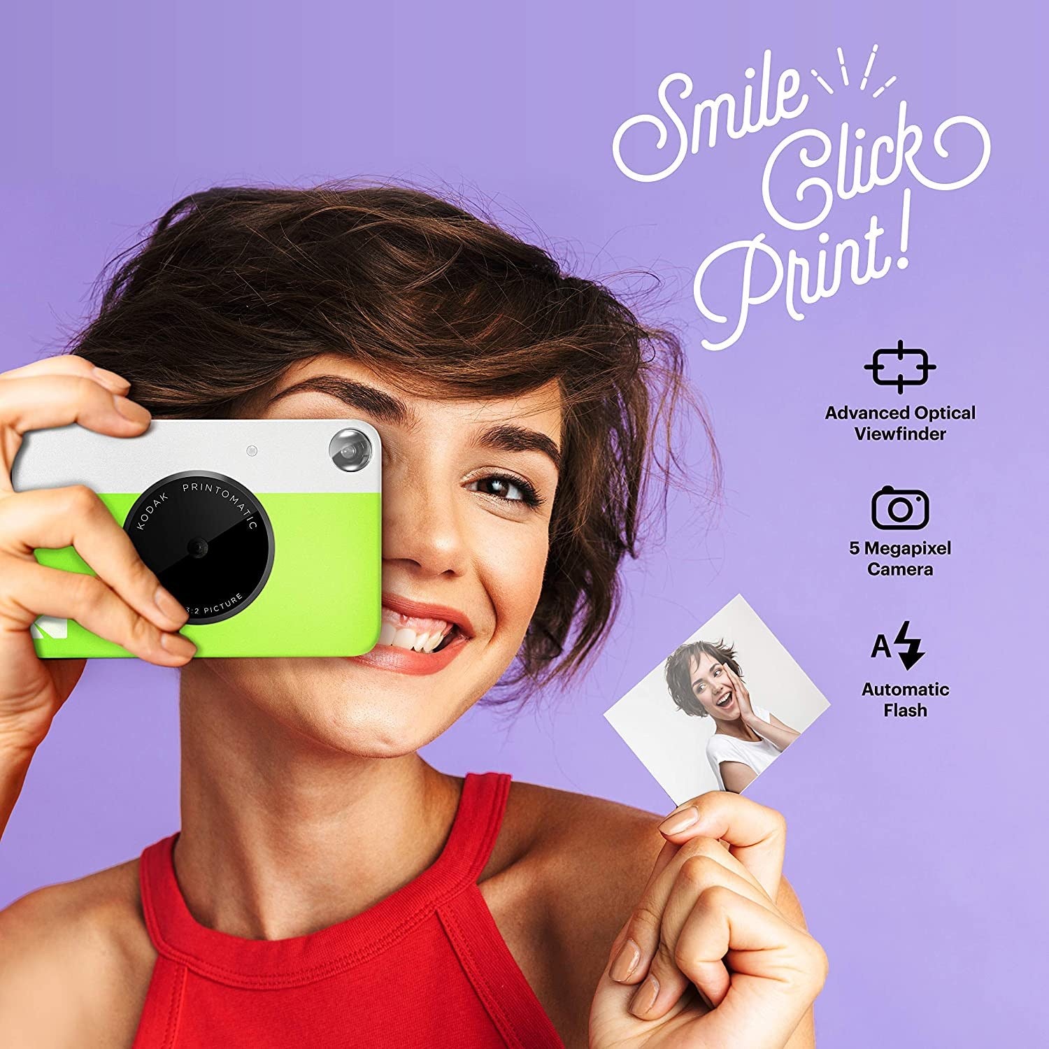 Kodak PRINTOMATIC GREEN GARANZIA POLYPHOTO 2 ANNI ITALIA