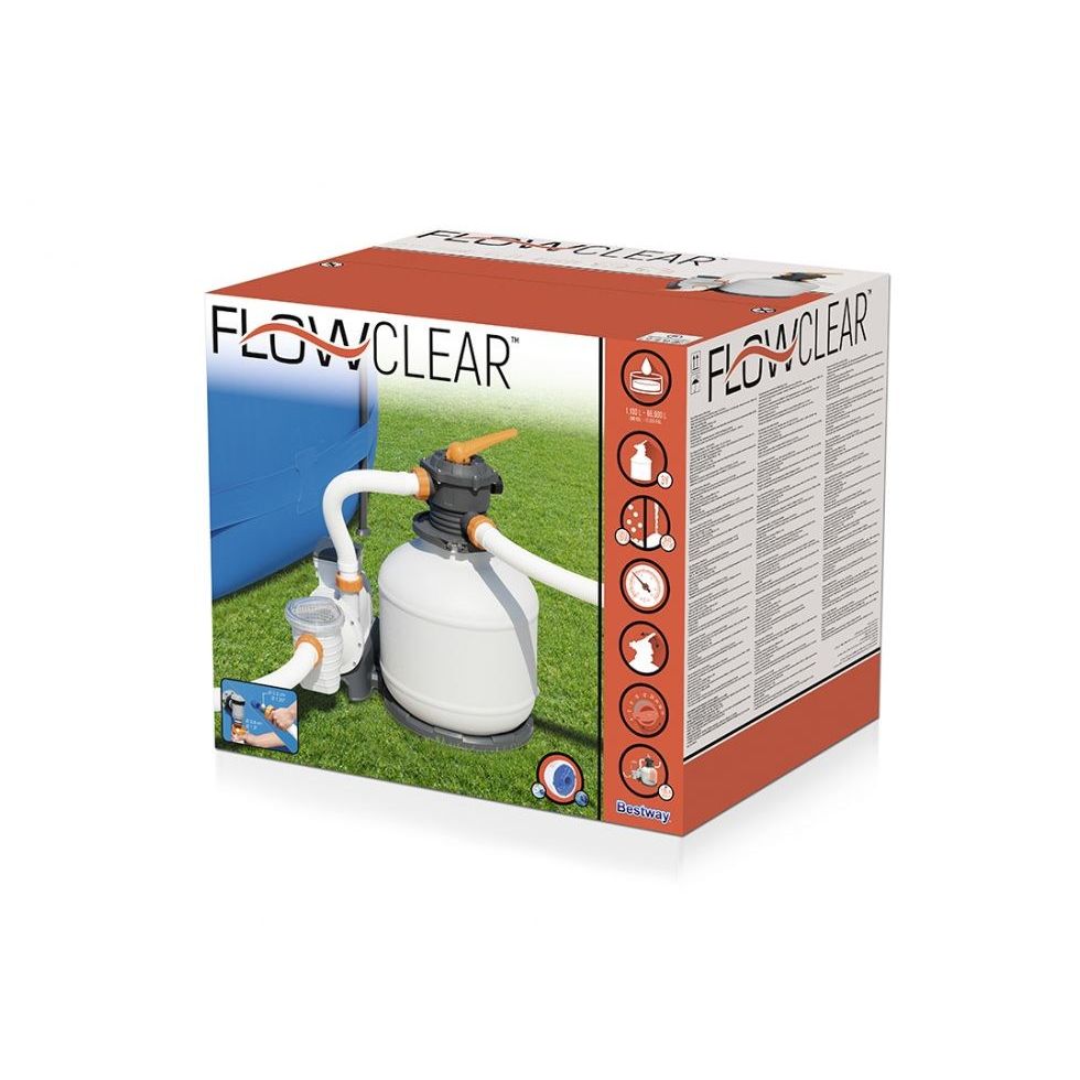 Bestway 58486 Filtro A Sabbia Flowclear Filtraggio Da 11.355 L/h