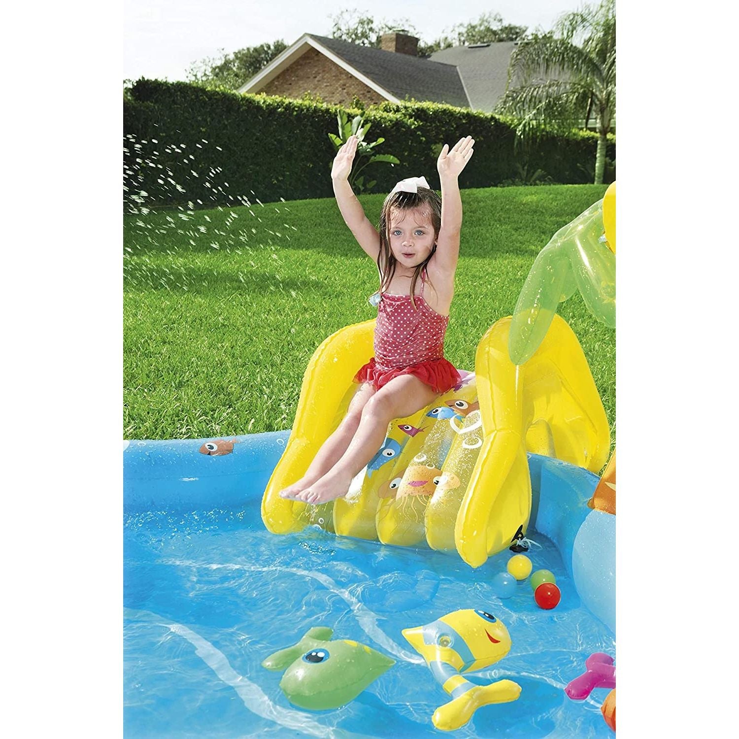 Bestway 53067 Piscina Play Center Mare Cm 280X257X87 Con Fondo Gonfiabile