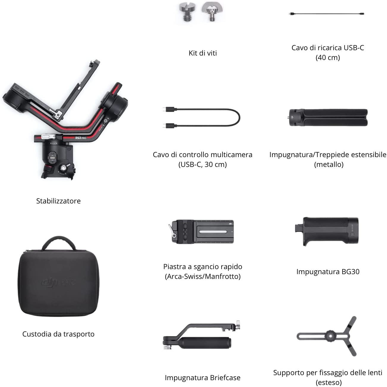 DJI RS 3 Pro GARANZIA UFFICIALE NITAL 2 ANNI