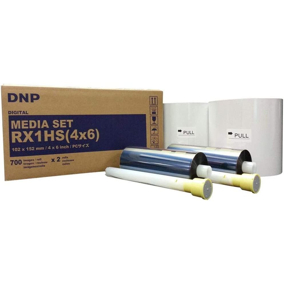DNP RX1HS - 10X15 Carta + Ribbon per 1400 Stampe 10x15 (Confezione da 2)