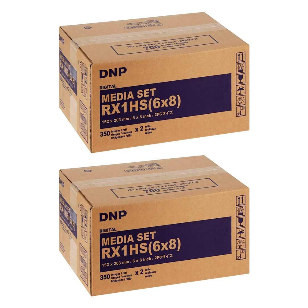 DNP RX1HS - 15X20 Carta + Ribbon per 700 Stampe 15x20 (Confezione da 2)