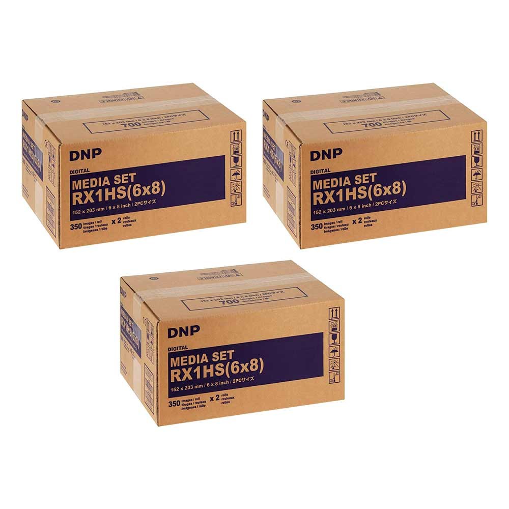 DNP RX1HS - 15X20 Carta + Ribbon per 700 Stampe 15x20 (Confezione da 3)