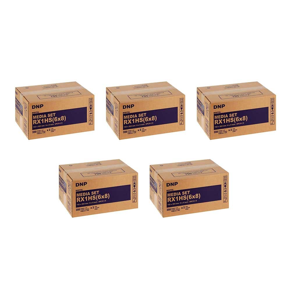 DNP RX1HS - 15X20 Carta + Ribbon per 700 Stampe 15x20 (Confezione da 5)