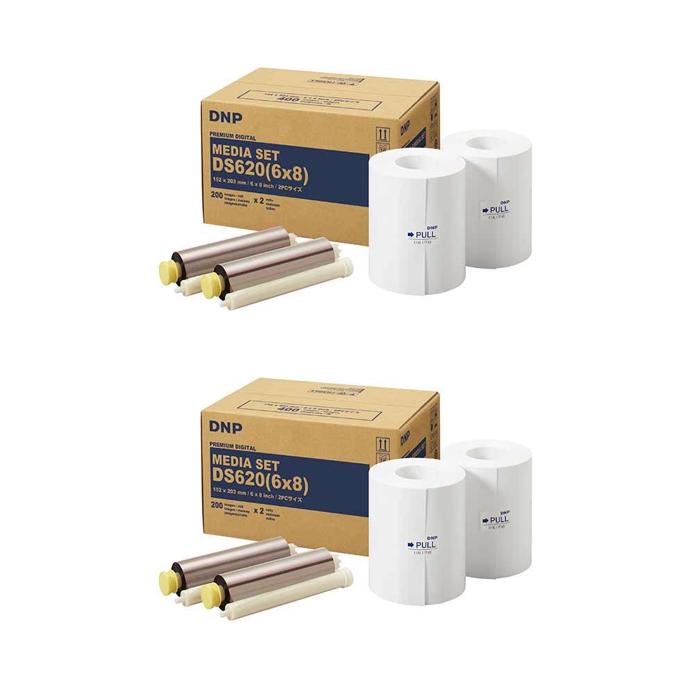 DNP X DS620 6X8 15X20 Carta Stampe (Confezione da 2)