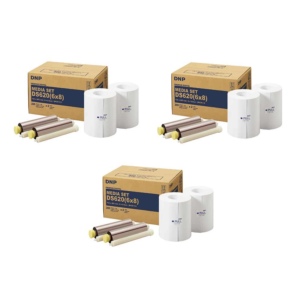 DNP X DS620 6X8 15X20 Carta Stampe (Confezione da 3)