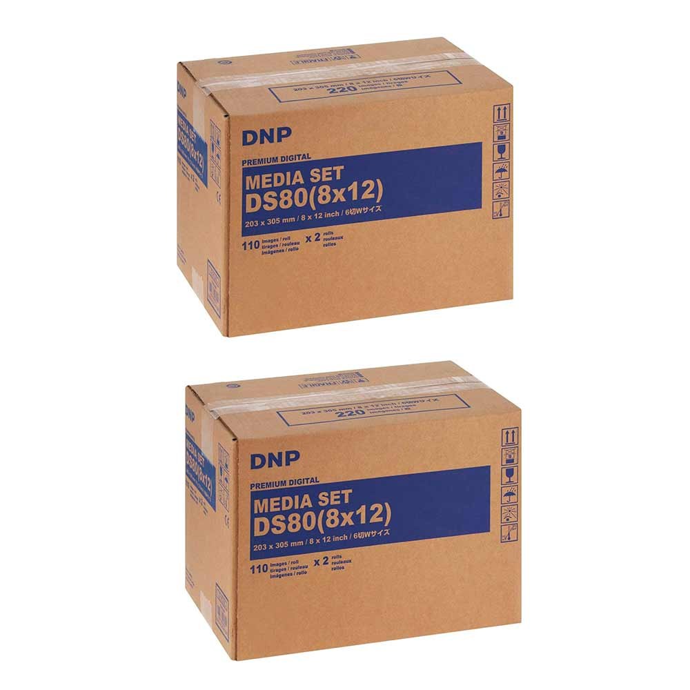 DNP DS80 8X12 - 20X30 Carta Stampe (Confezione da 2)